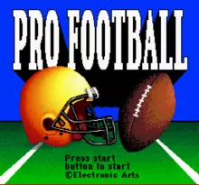 Image n° 1 - screenshots  : Pro Football